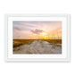 sand dunes sunset north carolina white frame
