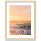 golden wave photograph Natural Wood frame by Wright and Roam