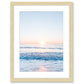 Pastel Blue Wrightsville Beach Photograph, Natural Wood Frame by Wright and Roam